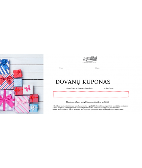 50€ Dovanų kuponas